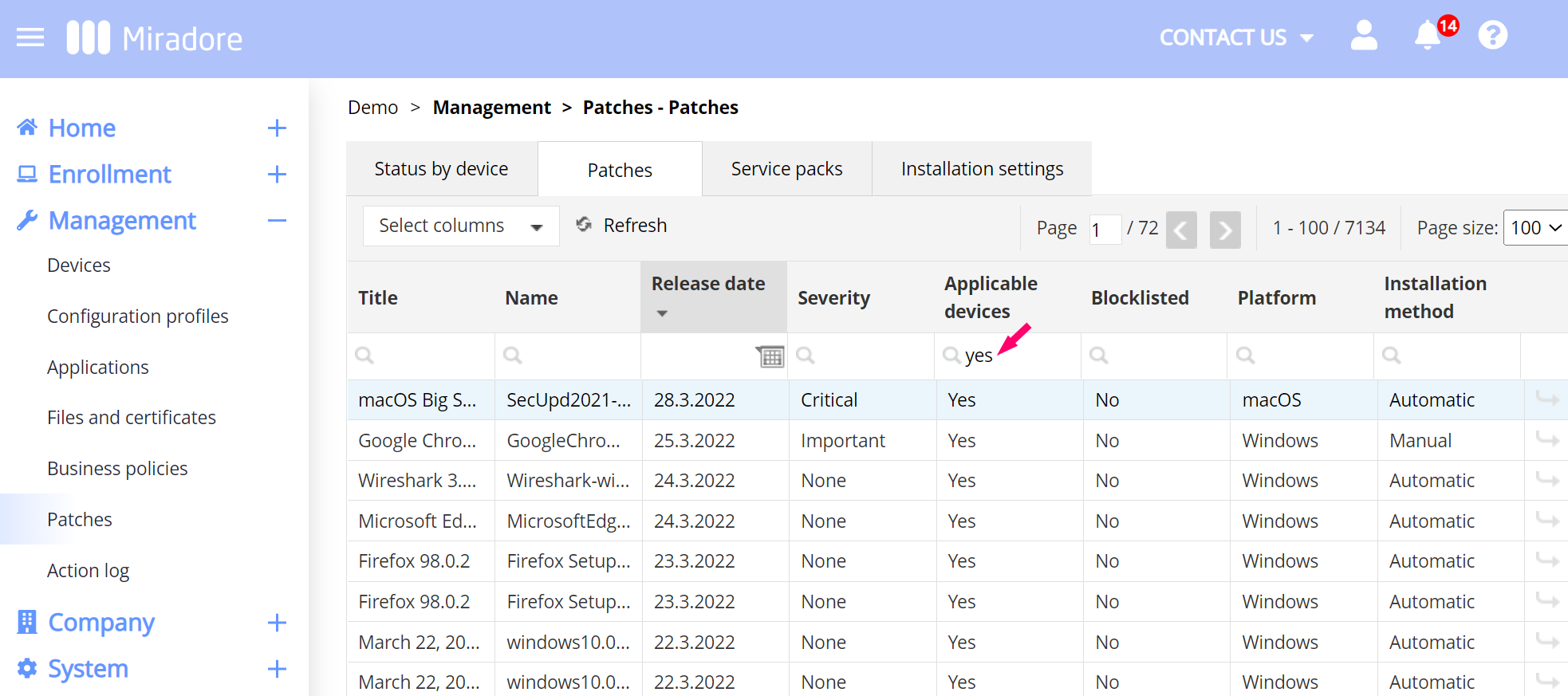 Patches for macOS and Windows