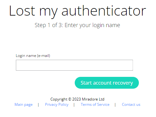 Enter your login name.