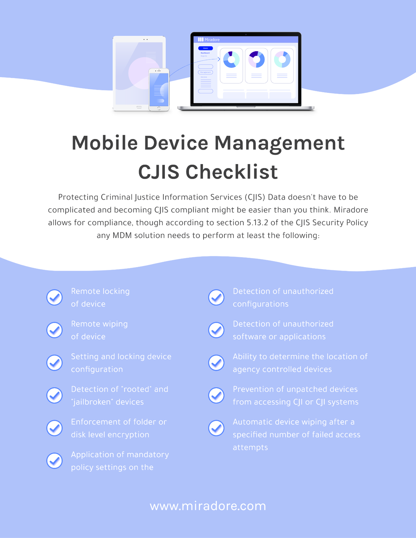 Mobile Device Management CJIS Checklist
