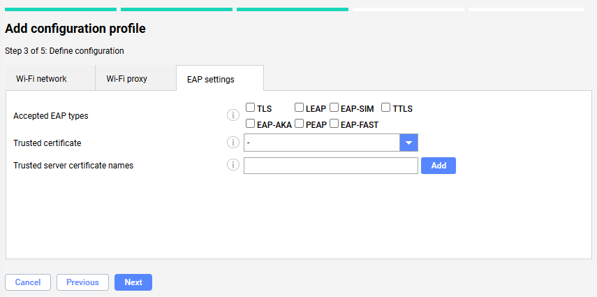 Miradore - ios wifi eap settings